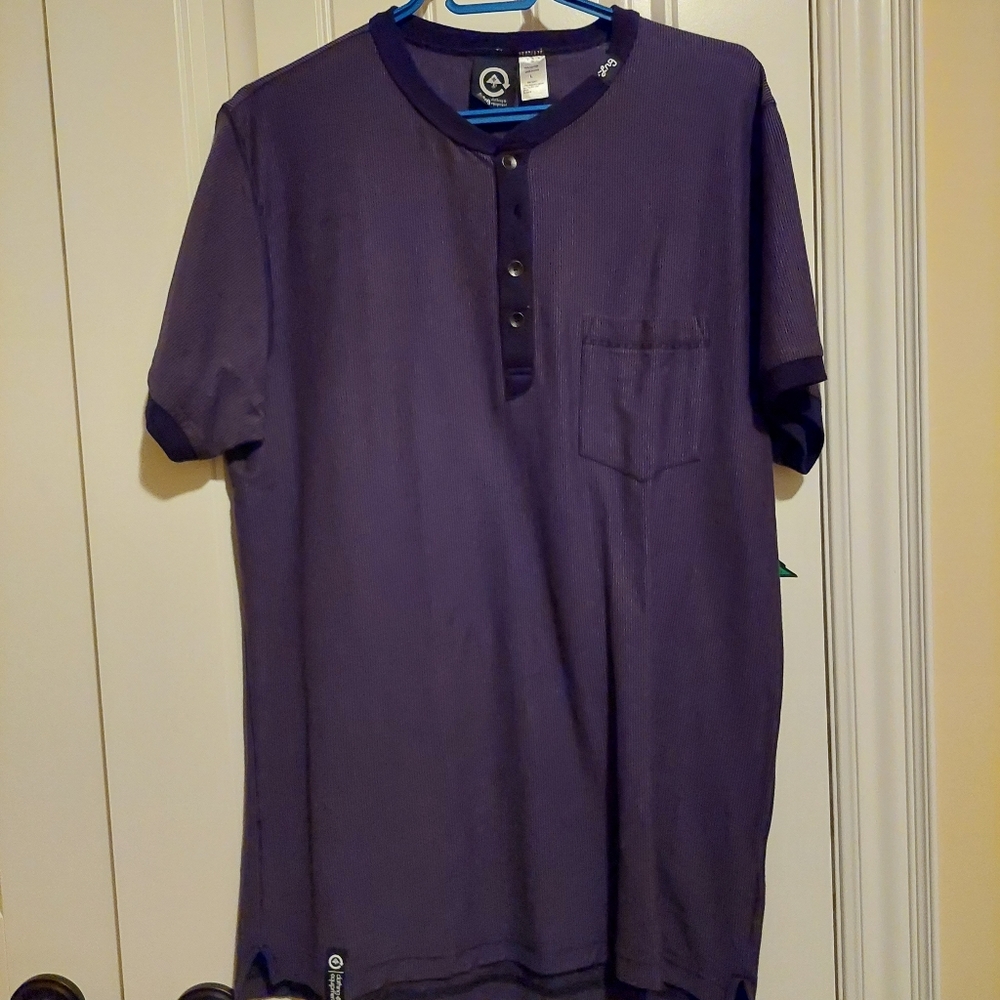 LRG half button down T-shirt